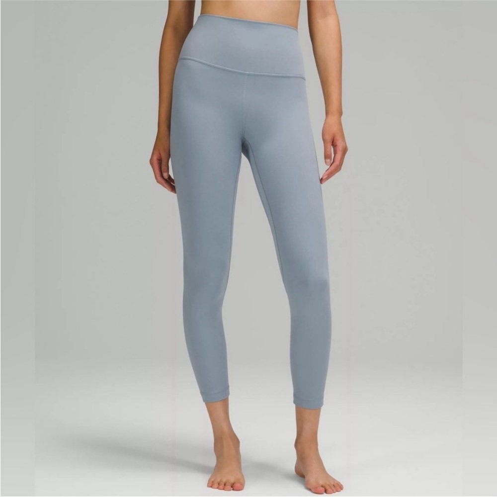 lululemon athletica Heathered Light Blue High-Rise Leggings